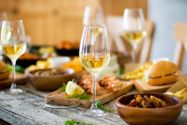 image of table and food